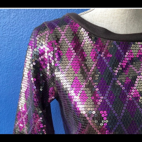 Express xs  sequin sweatshirt - Picture 8 of 9
